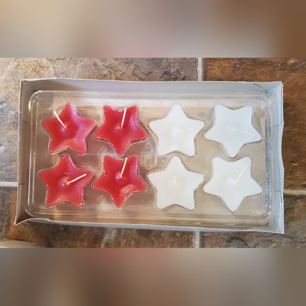Partylite star shaped candles F1202 NIB